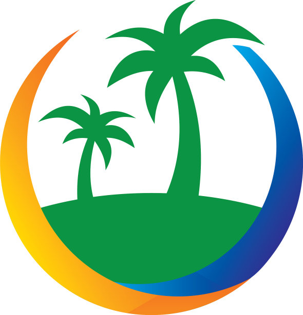 岛棕榈树旅游业务图片下载