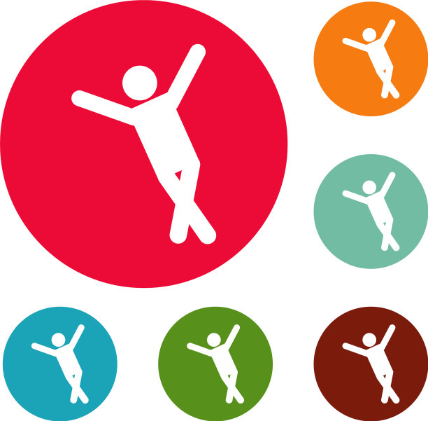 Stick figure Stick man图标circle set图片下载