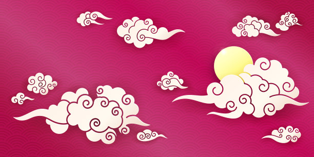 中国云的天空素材图片