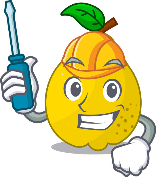 汽车甜木瓜孤立吉祥物卡通图片下载