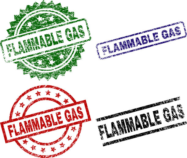 损坏的纹理可燃气体印章印章图片下载