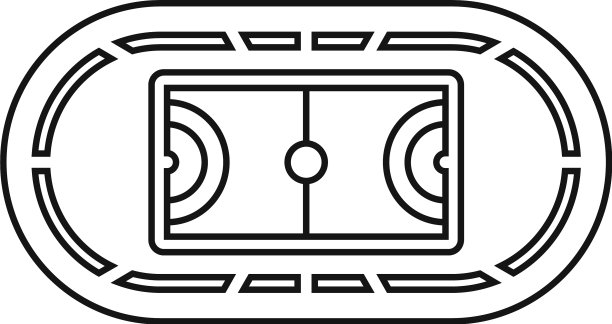 顶级运动领域图标轮廓风格图片下载