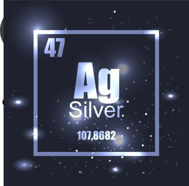银元素周期表发光效应图片下载
