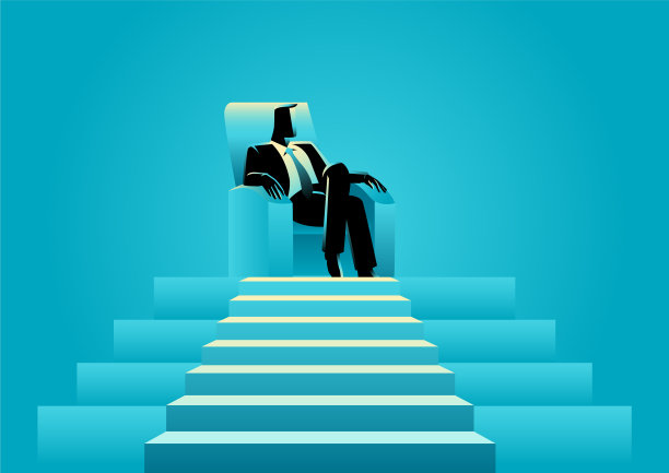 商人坐在舒适的沙发上图片下载