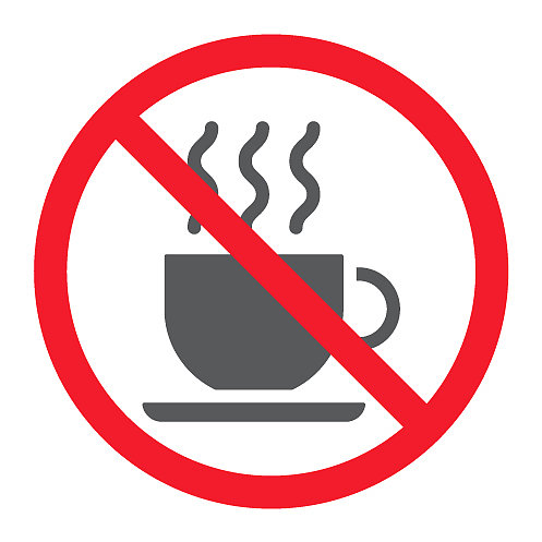 禁止咖啡杯标志图片下载