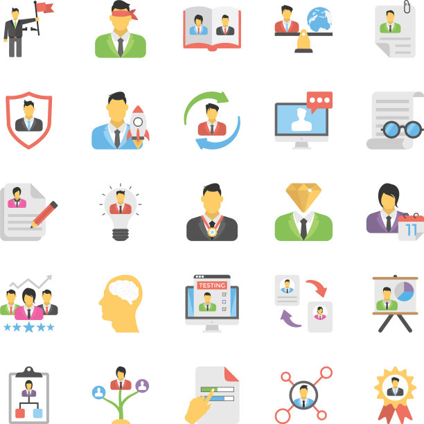 人力资源图标集图片下载