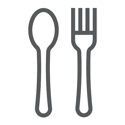 厨房烹饪餐具线条图标图片下载