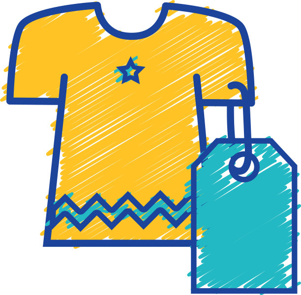 衣服与购物新风格的标签图片下载