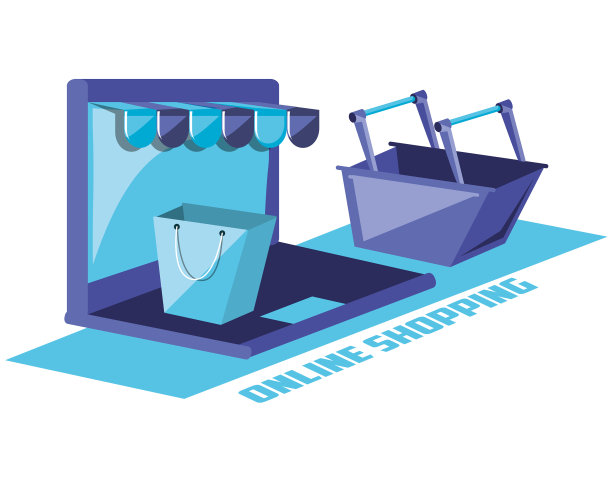 使用笔记本电脑进行网上购物图片下载