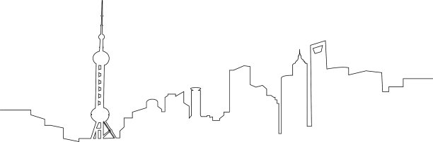 上海孤立的城市景观图片下载