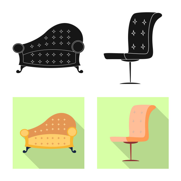 家具和公寓图标的孤立对象图片下载