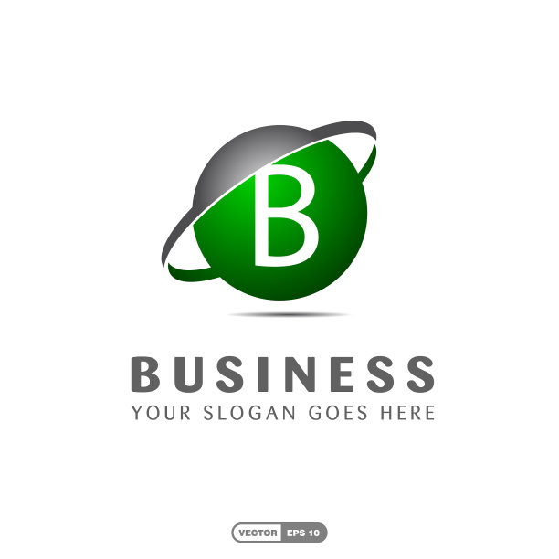 商业公司和公司的字母标志图片下载