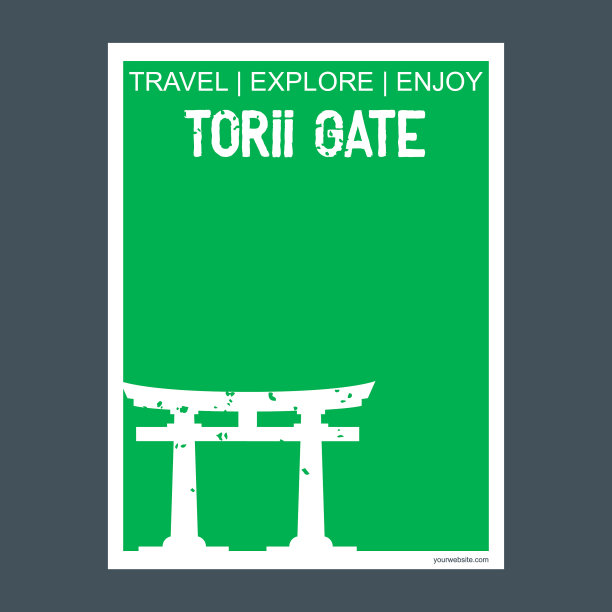 日本鸟居门纪念性地标图片下载