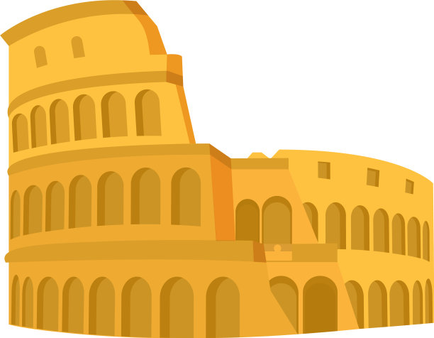 中世纪罗马竞技场建筑设计图片下载