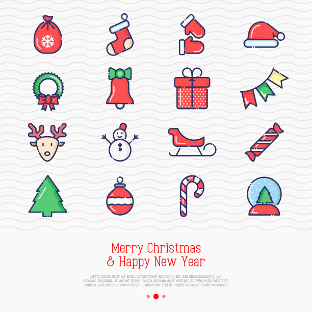 圣诞和新年庆祝集图片下载