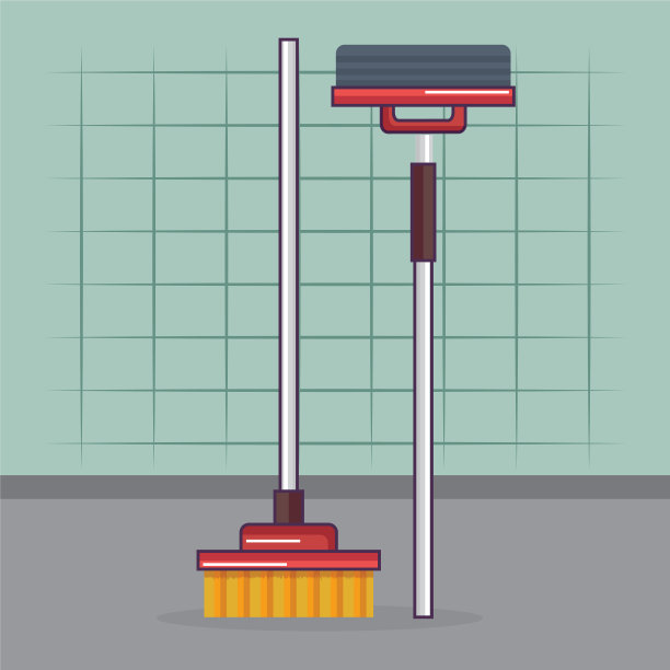 清洁扫帚洗衣服务图片下载