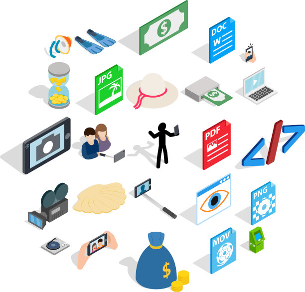 摄像头图标设置等距样式图片下载