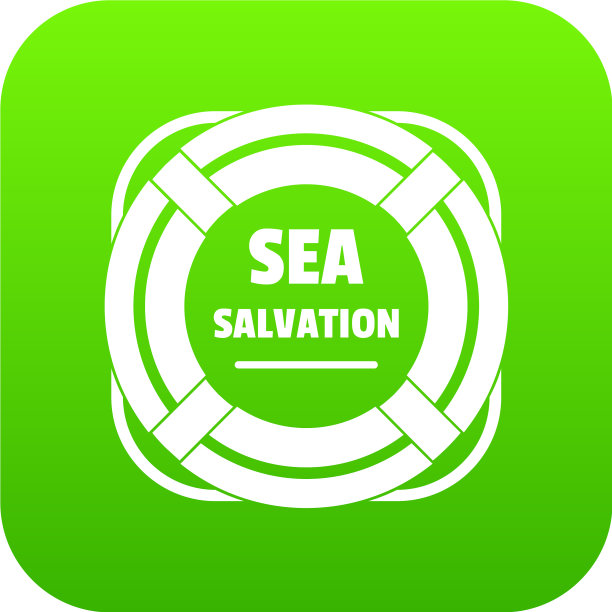 海洋拯救图标绿色图片下载