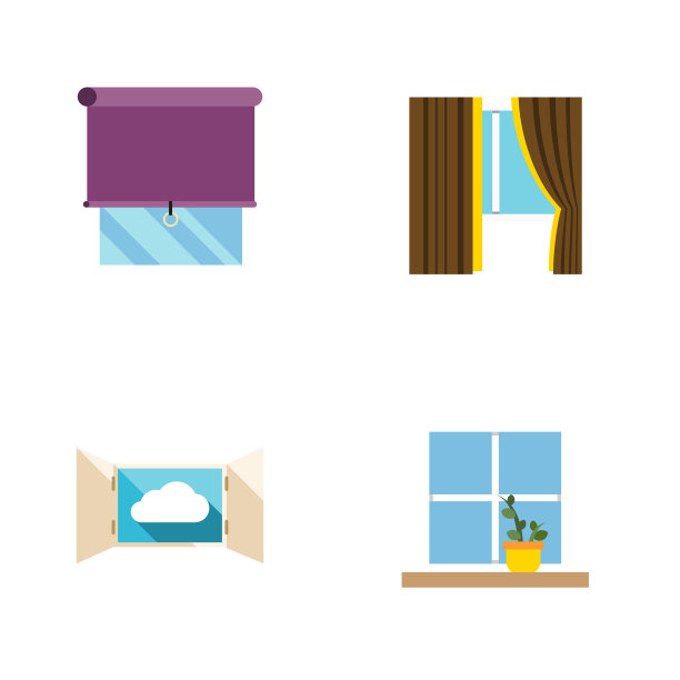 平面图标框架框架的花盆上釉云图片下载