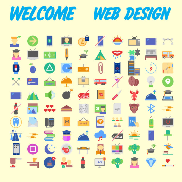 一套100通用现代细线图标图片下载