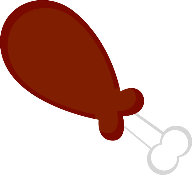 孤立烤鸡图标图片下载