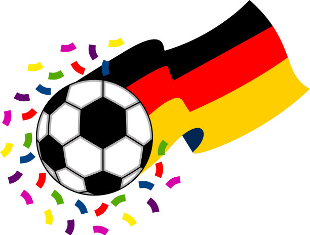 带有德国国旗的足球图片下载