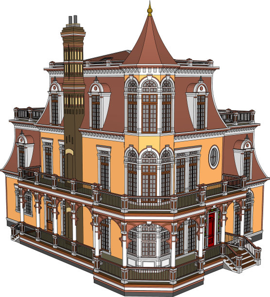 维多利亚风格的老房子图片下载