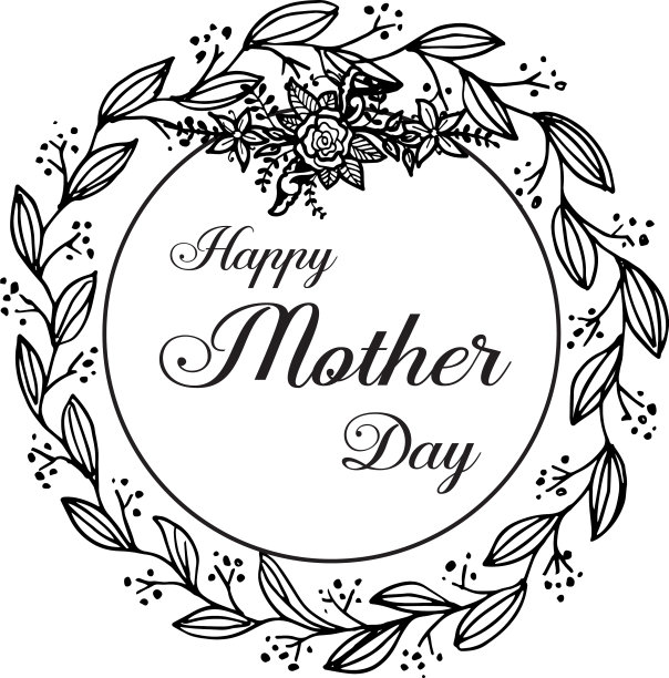 母亲节快乐鲜花贺卡图片下载