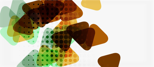 横幅用彩色马赛克几何三角形图片下载