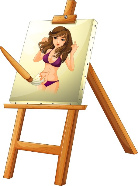 一个女人的画像图片下载