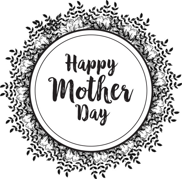 母亲节快乐，排版设计图片下载