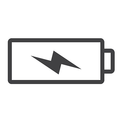 电池充电线条图标Web和移动图片下载