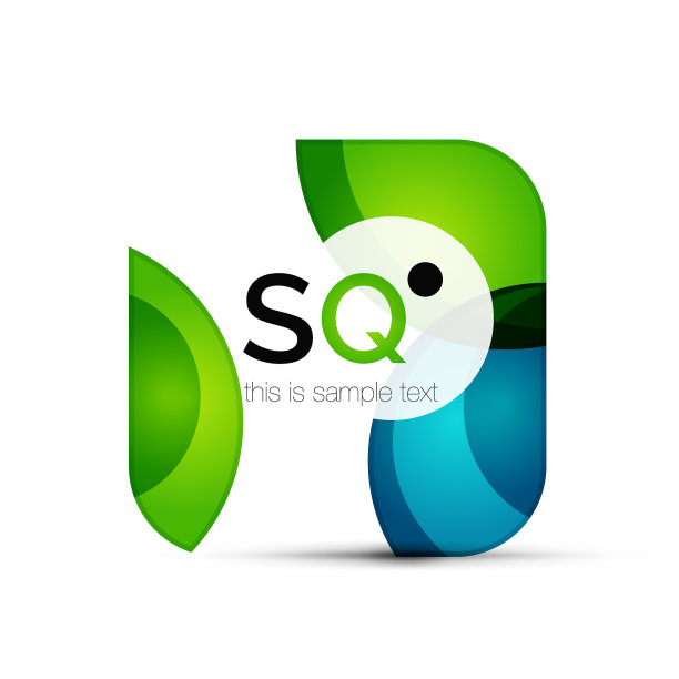 方形几何抽象商业标志图片下载