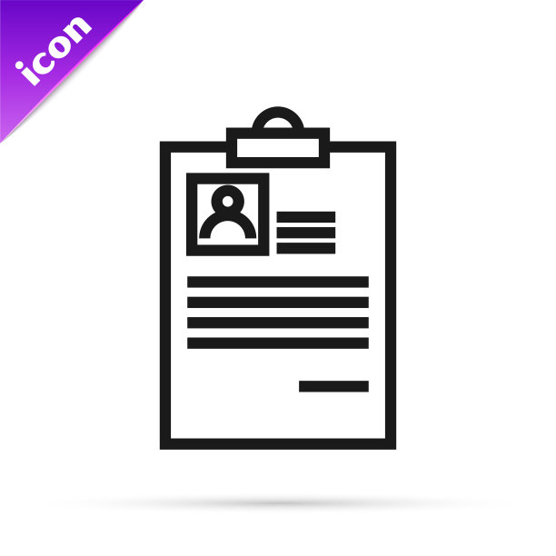 带有恢复图标的黑线剪贴板图片下载