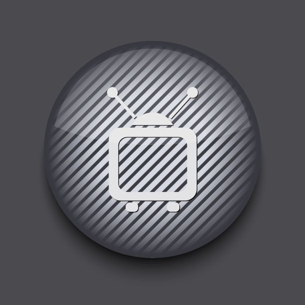 app圆形条纹图标在灰色背景Eps 10图片下载
