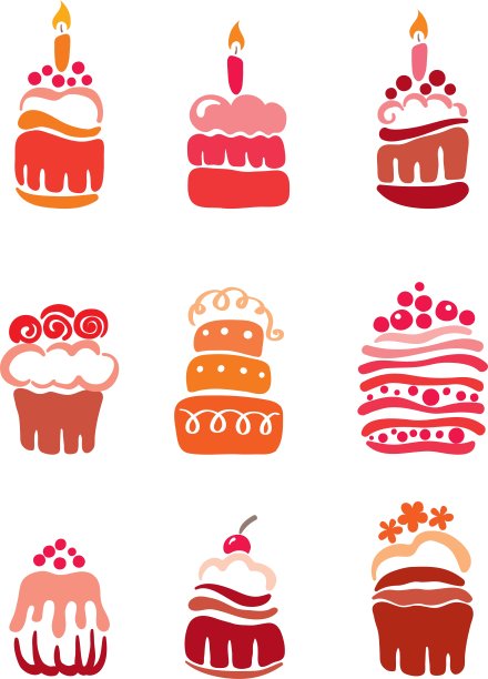 设置粉红色蛋糕图片下载