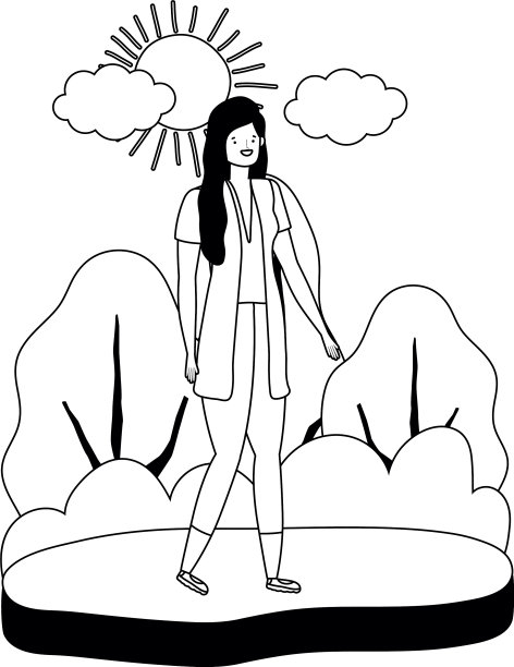 孤立的化身女性设计图片下载