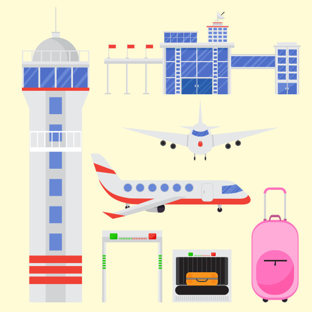 航空图标集：航空公司图形飞机图片下载