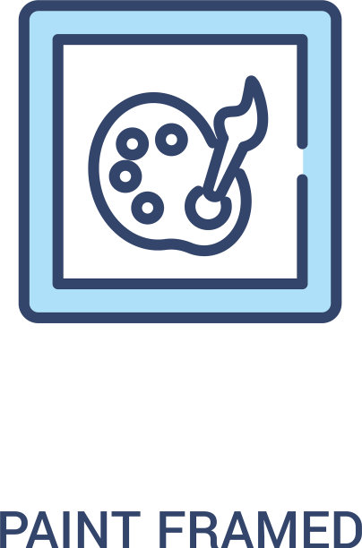 画框概念2彩色图标简单的线条图片下载