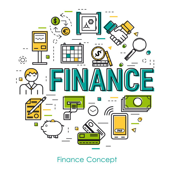 线条艺术概念-金融概念图片下载