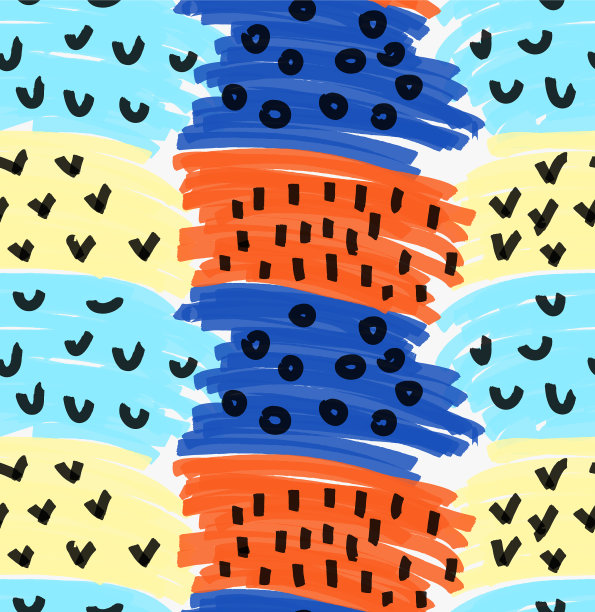 抽象的标记笔画与背面检查标记图片下载