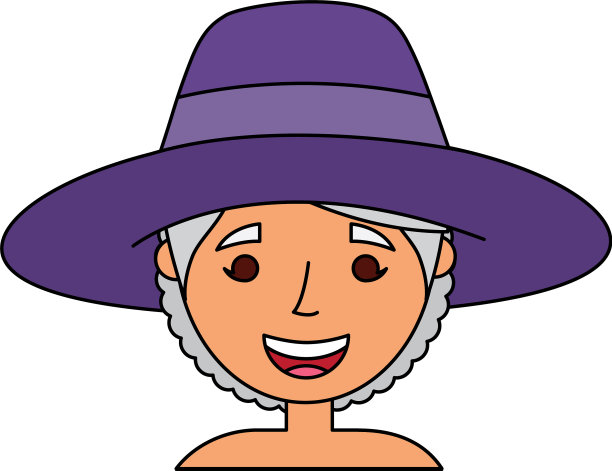 老太太脸老太太奶奶卡通图片下载