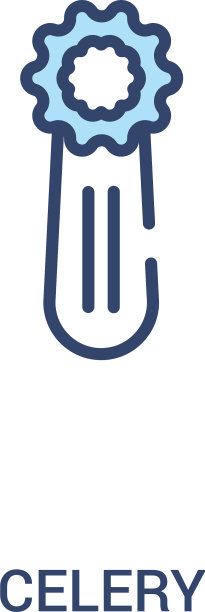 芹菜概念2彩色图标简单的线条元素图片下载