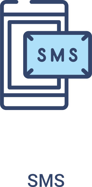 短信概念2彩色图标简单的线条元素图片下载