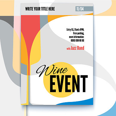 为海报设计版面模板图片下载