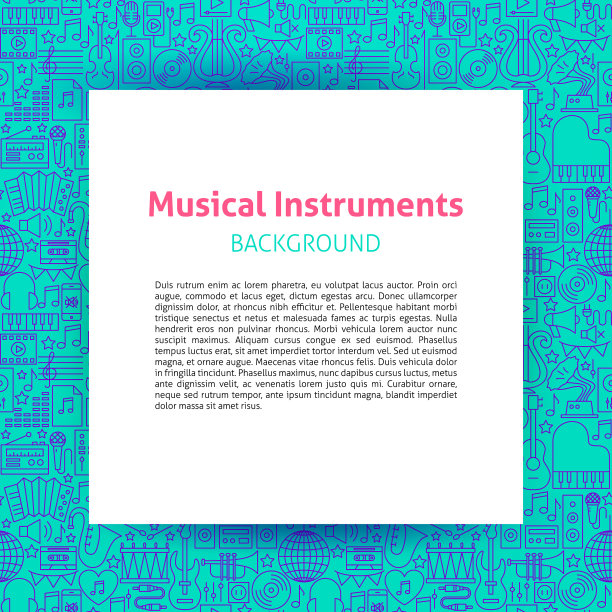 乐器纸模板图片下载