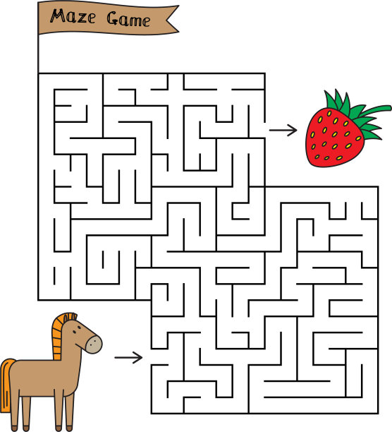 卡通马迷宫游戏图片下载