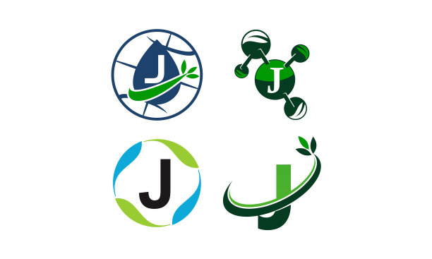 绿色项目解决方案模板集图片下载