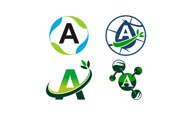 绿色项目解决方案模板集图片下载