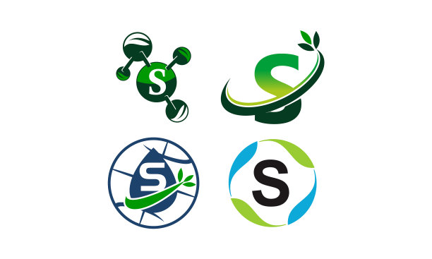 绿色项目解决方案模板集图片下载